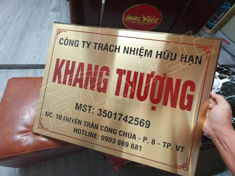 BIỂN SỐ NHÀ - BẢNG THÔNG TIN CÔNG TY