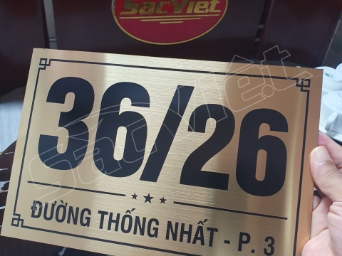 BIỂN SỐ NHÀ - BẢNG THÔNG TIN CÔNG TY