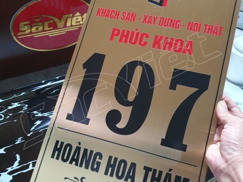 BIỂN SỐ NHÀ - BẢNG THÔNG TIN CÔNG TY